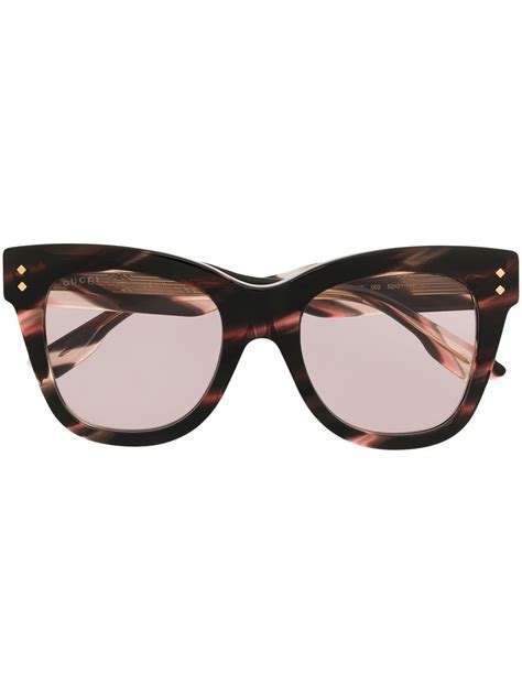 brown sunglasses gucci|Gucci tortoise shell sunglasses.